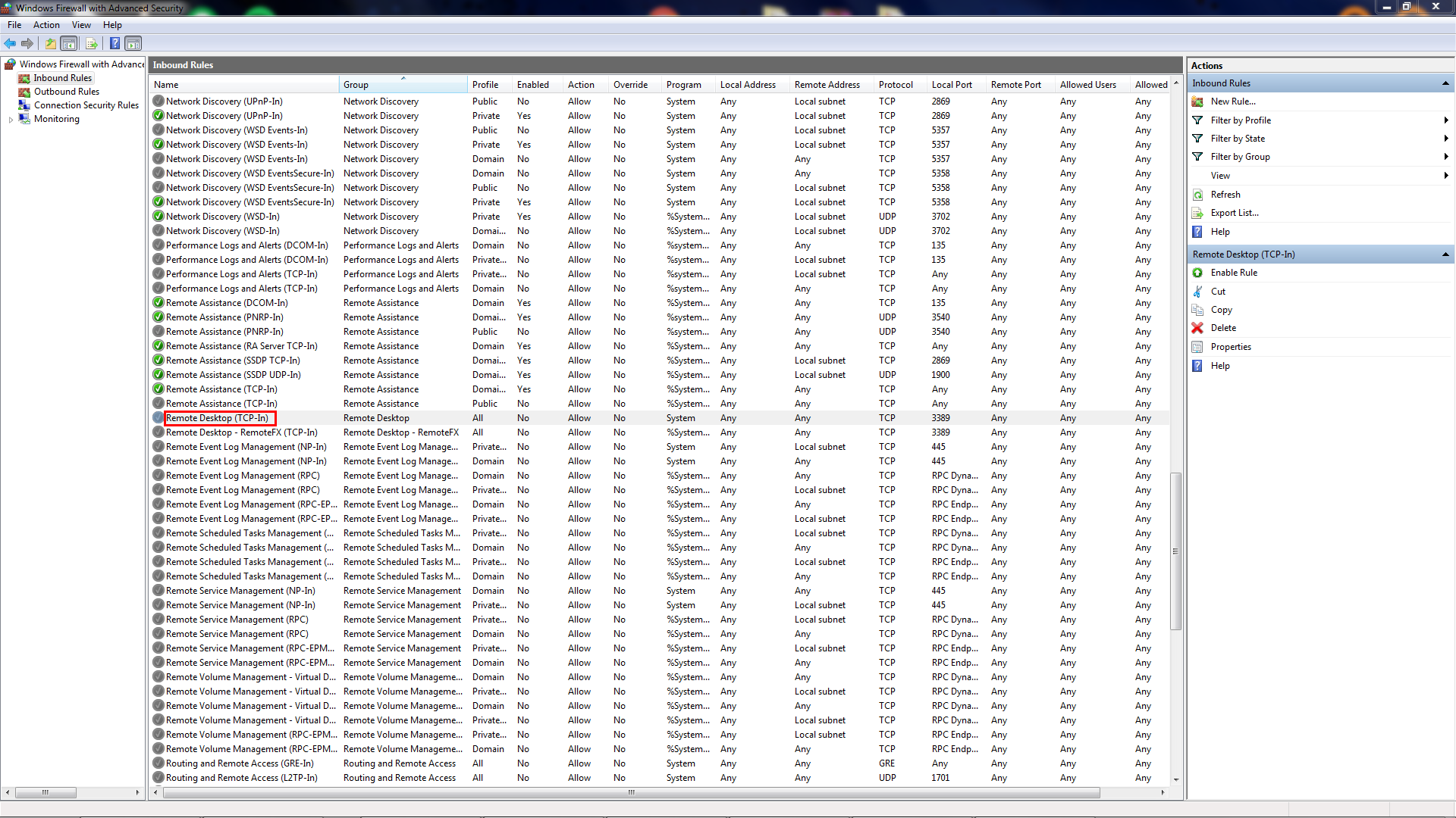 Remote Desktop Protocol